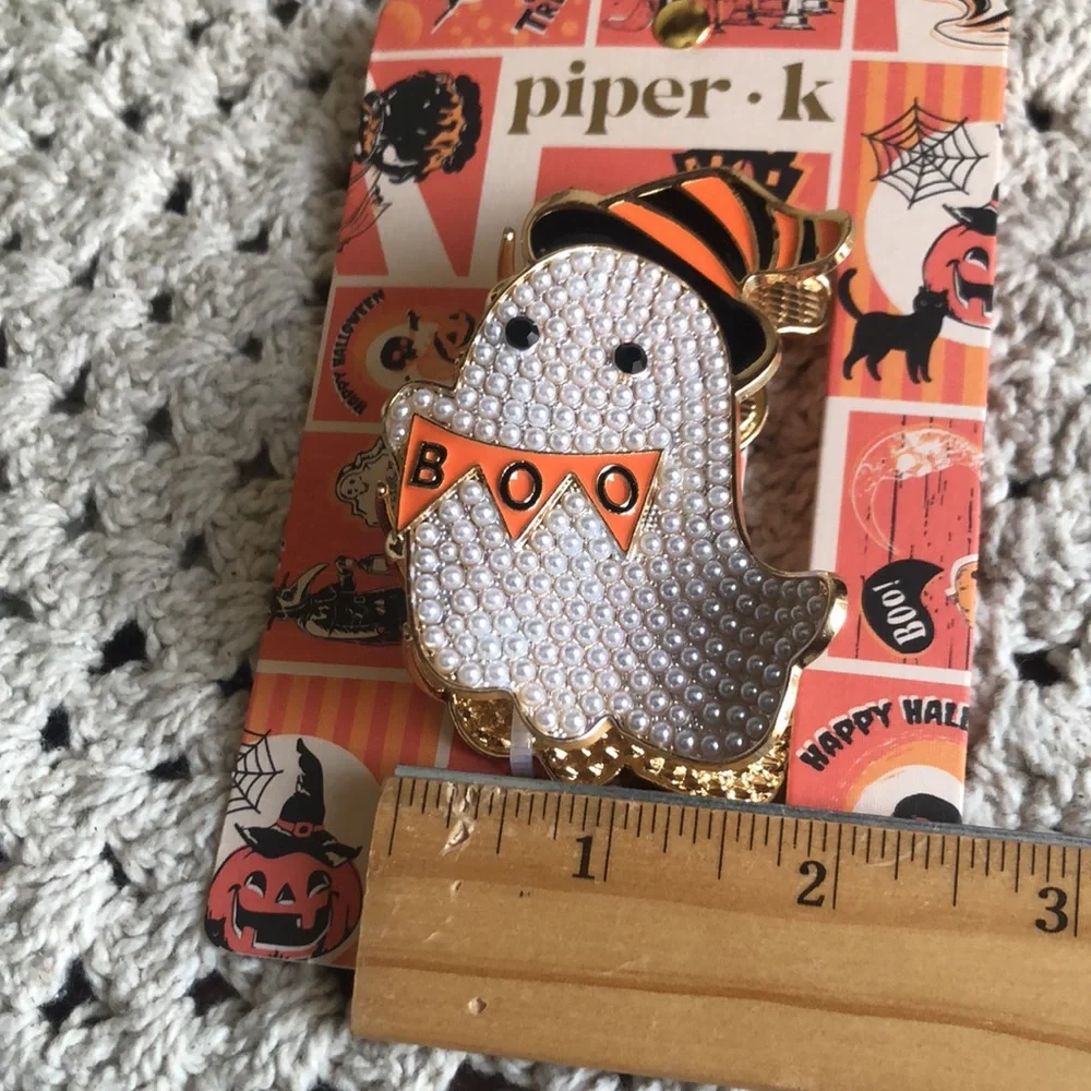 Piper K Halloween GHOST Hair Claw Clip